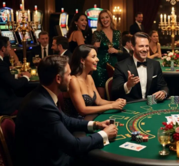 Agencja Menadżerska FG Rafał Tragarz hosts engaging guests at poker and blackjack tables